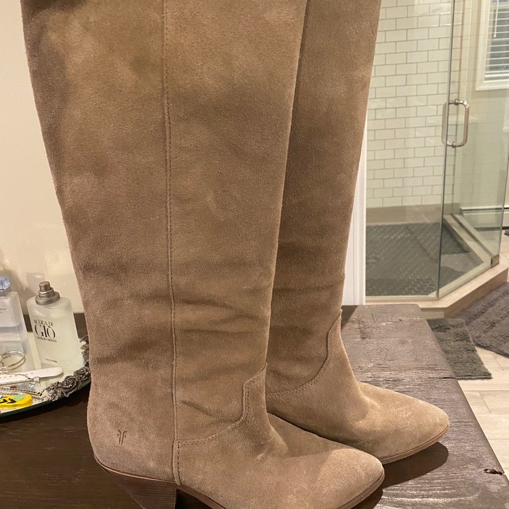 Frye suede slouch boots size 8.5